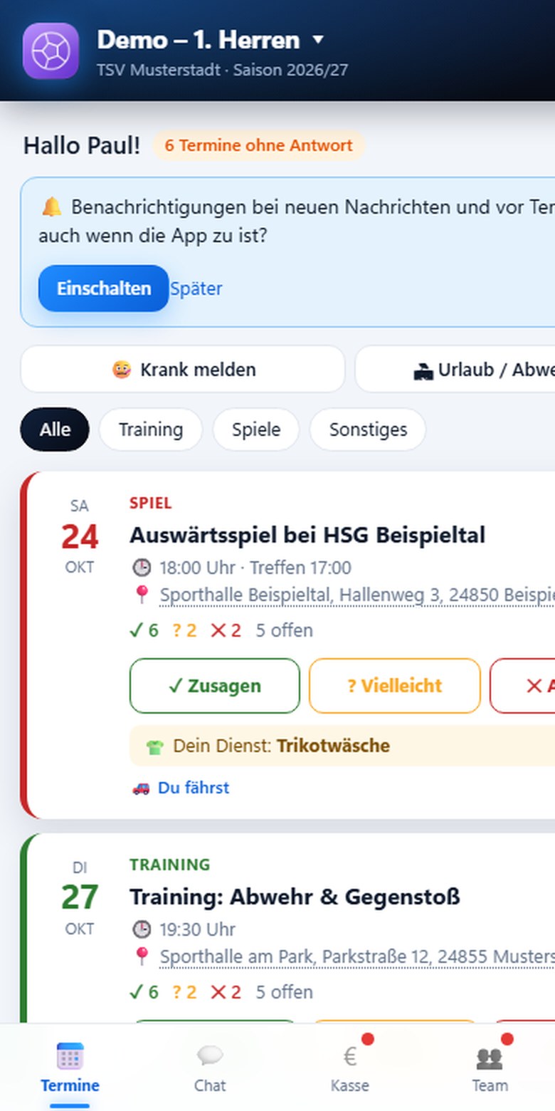 Zu- und Absagen