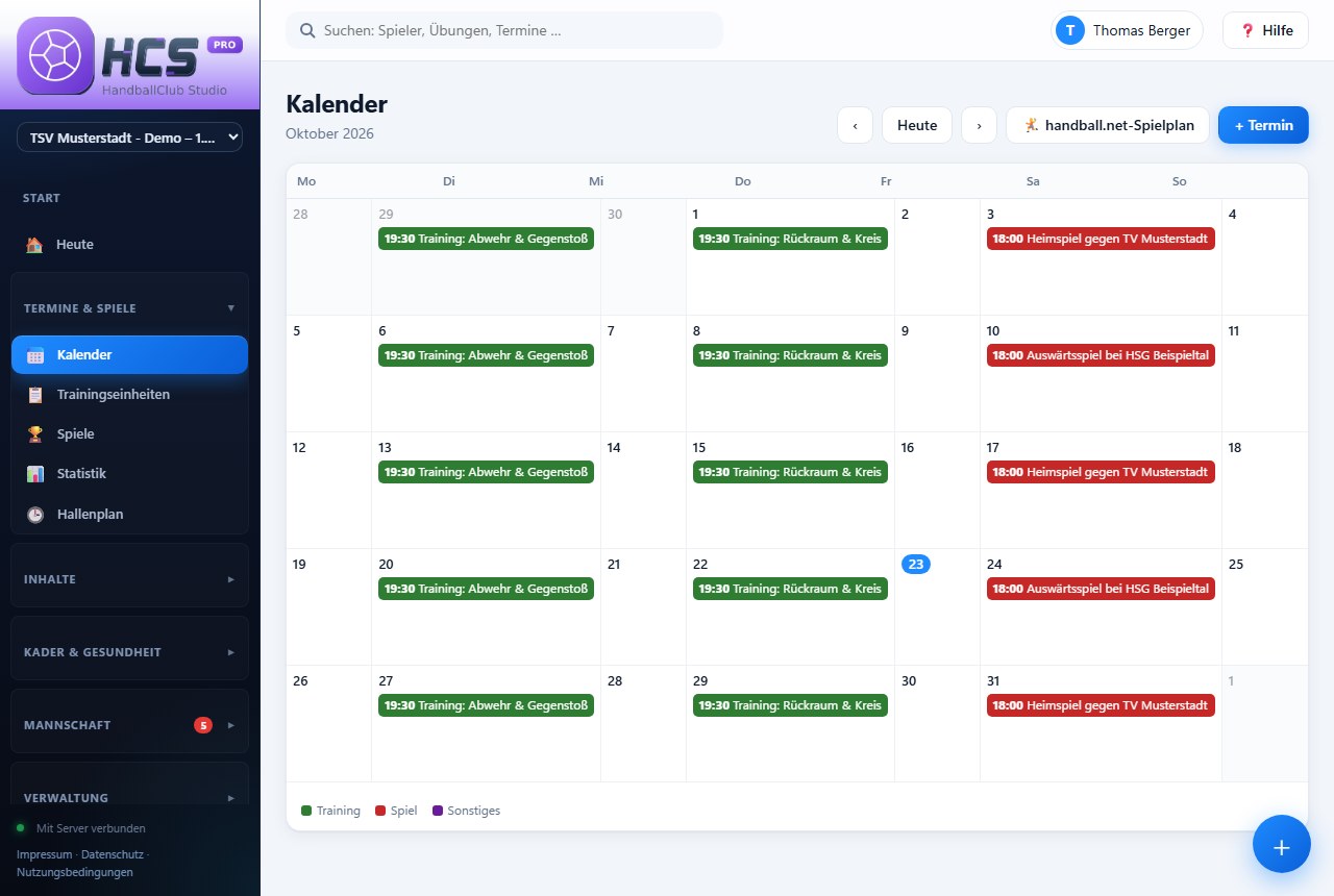 Kalender & Spielplan